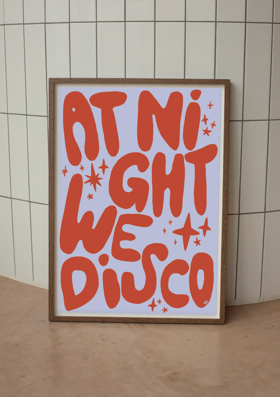 “We Disco” Art Poster