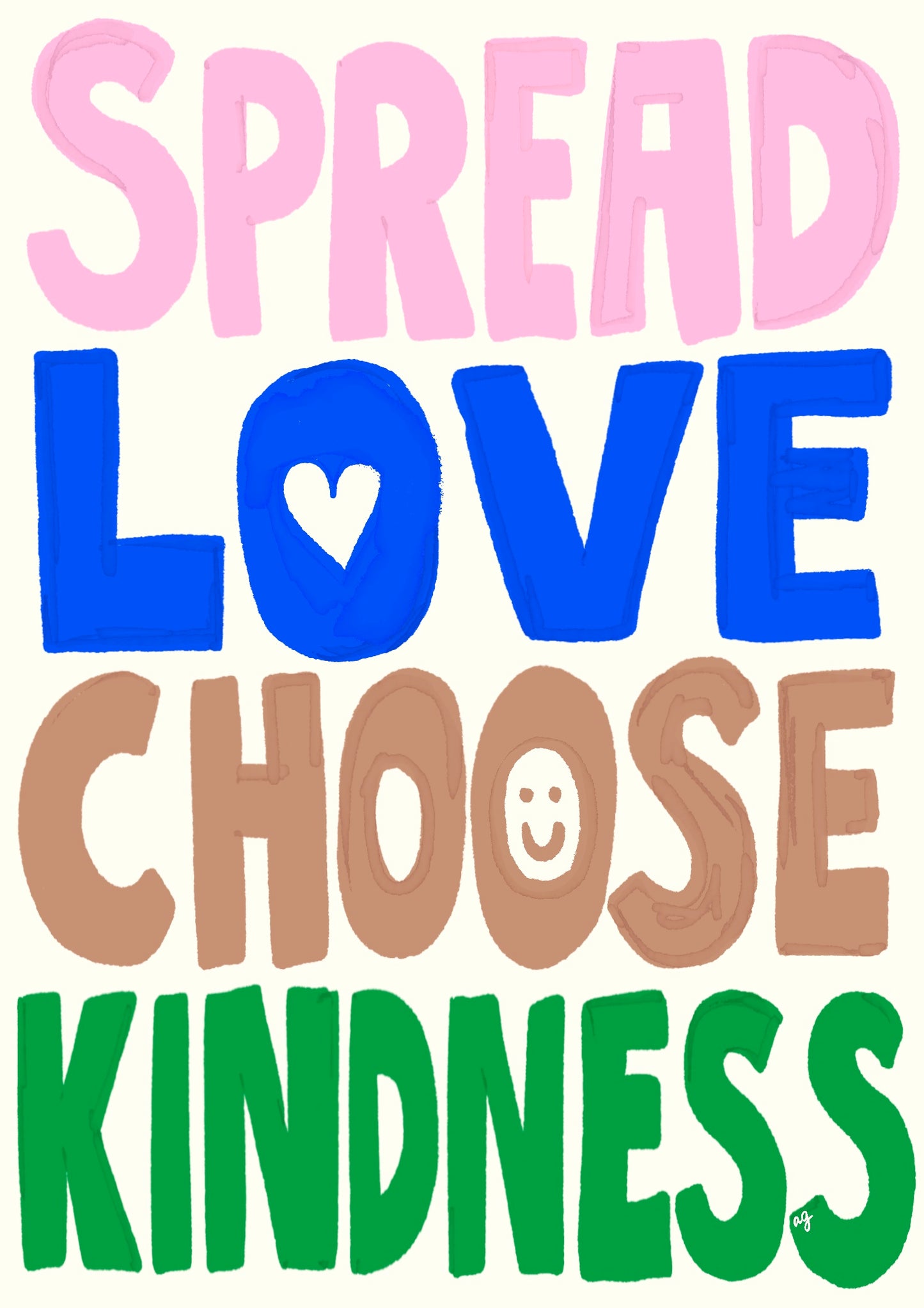 “Love & Kindness” Art Poster