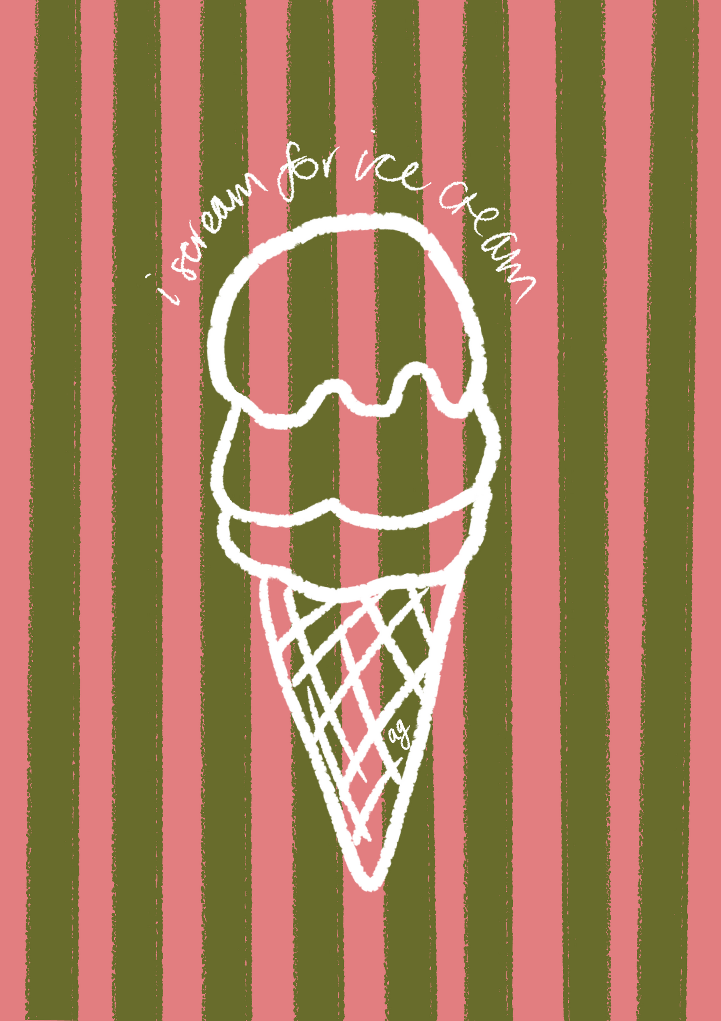 “Ice Cream Scream” Art Poster
