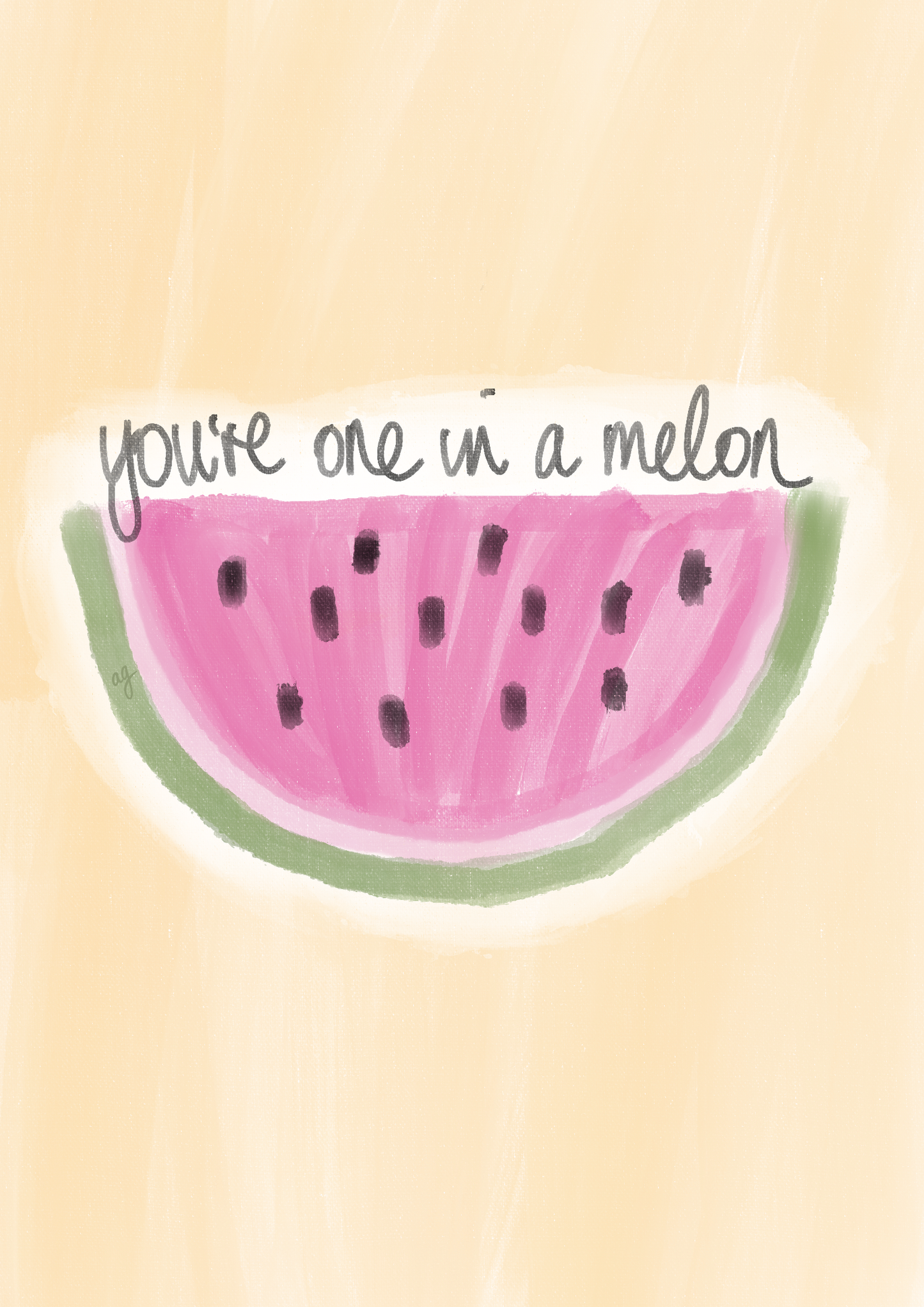 “One In A Melon” Art Poster