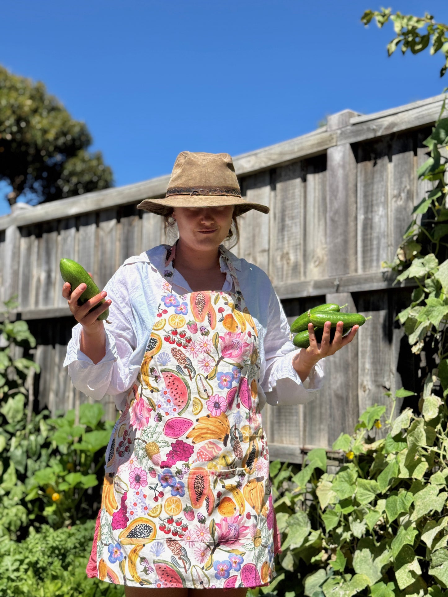 ‘Smells Like Summer’ Cotton Twill Apron