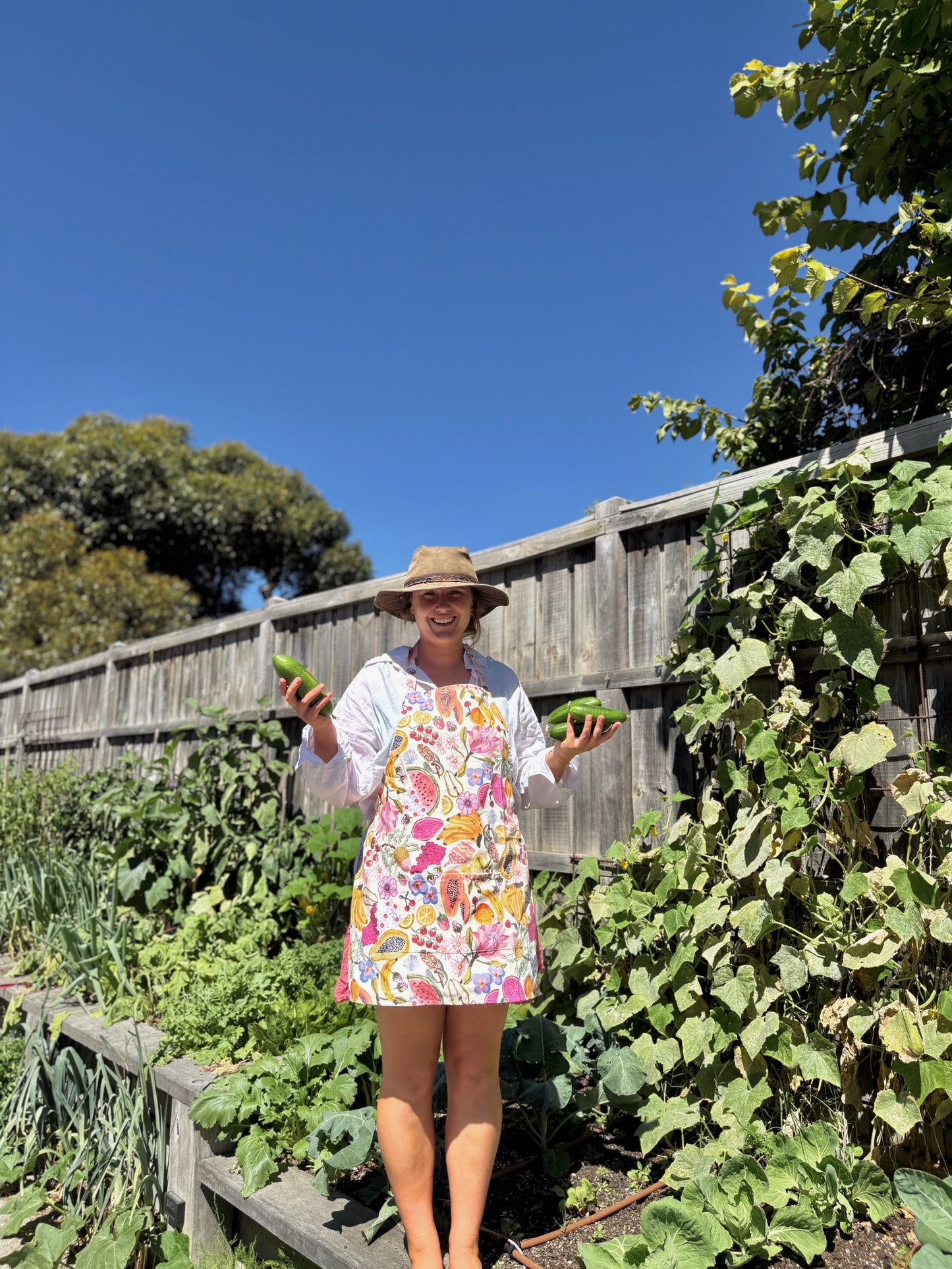 ‘Smells Like Summer’ Cotton Twill Apron