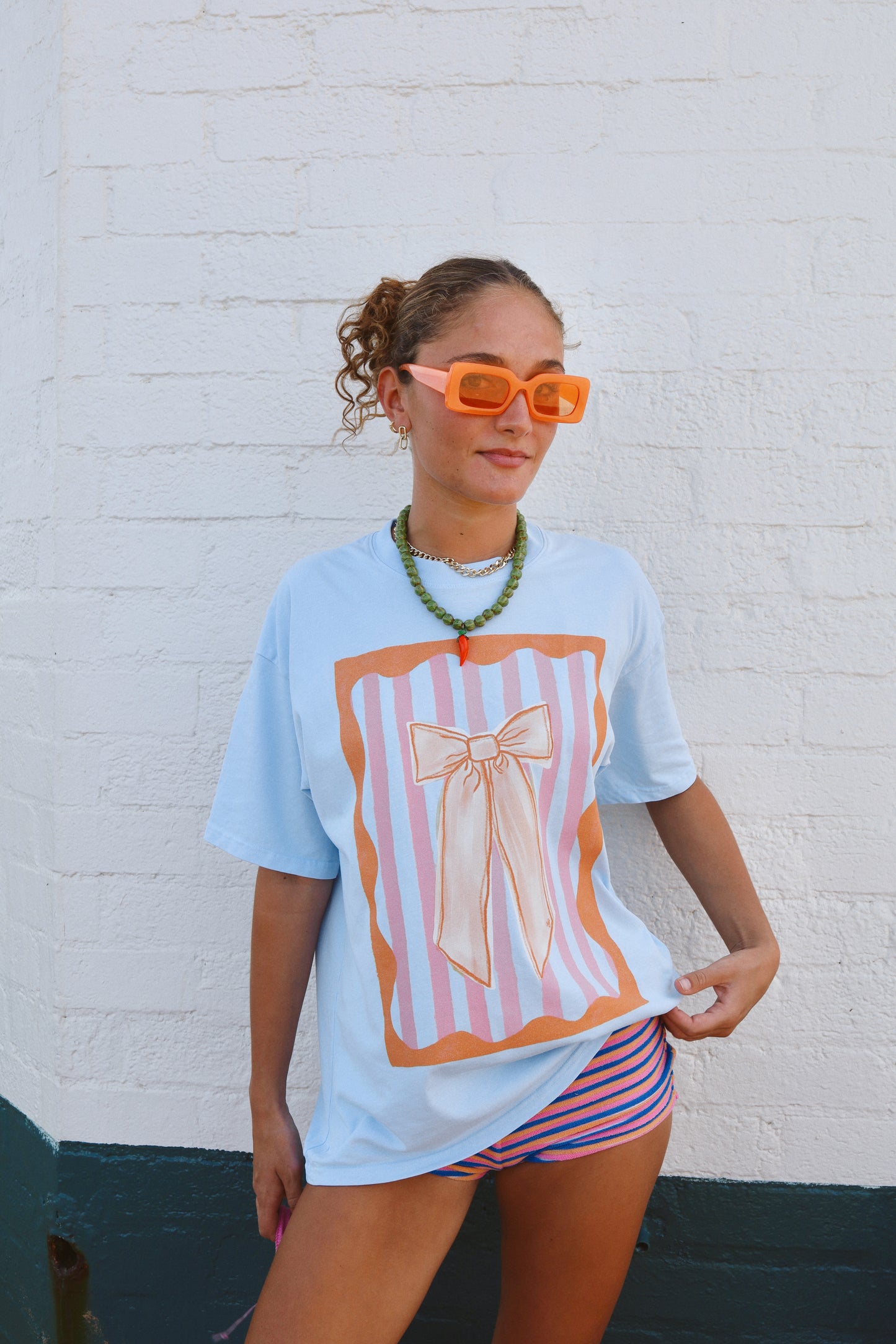 ‘Bow’ Oversized Graphic T-Shirt