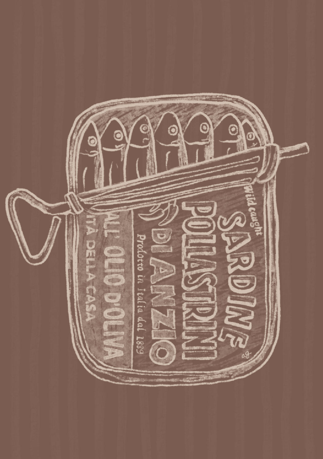 “Sardine Tin - Neutral” Art Poster
