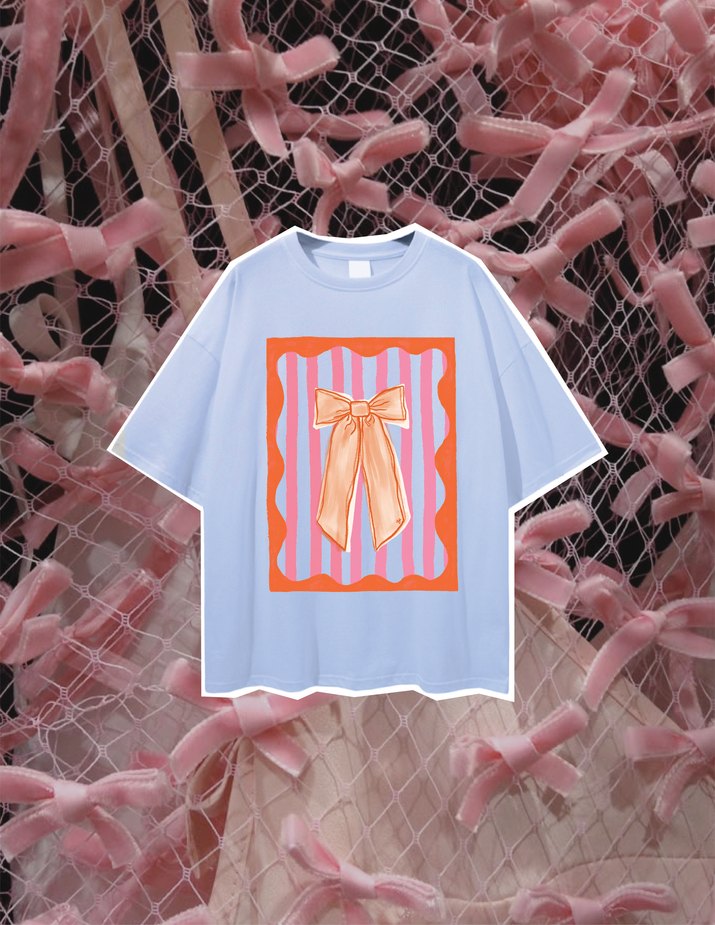 ‘Bow’ Oversized Graphic T-Shirt