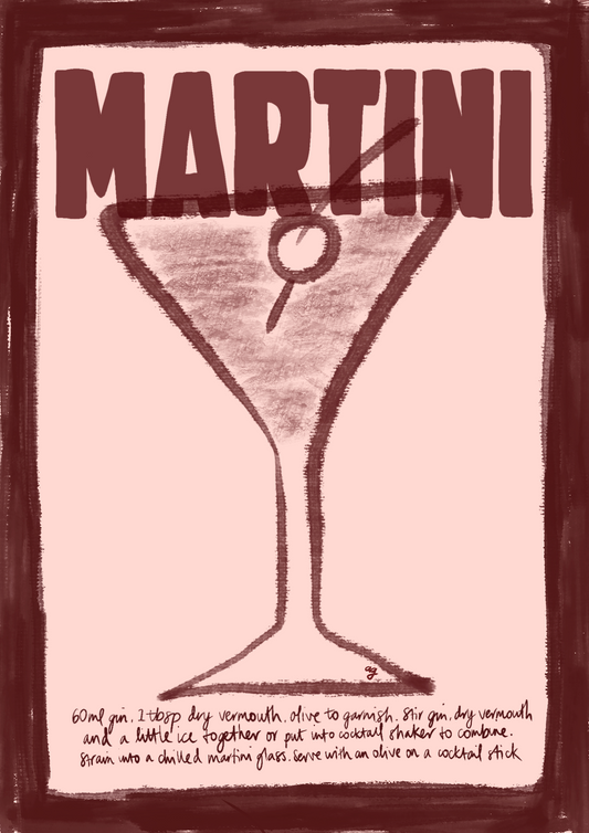 “Martini” Art Poster