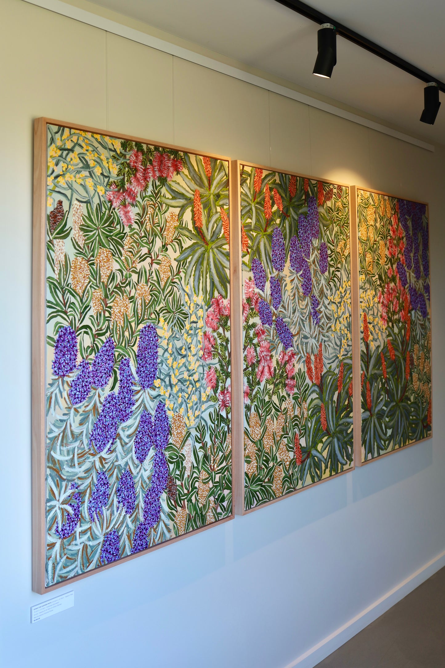 “Down The Garden Path” Original Artwork (Triptych)