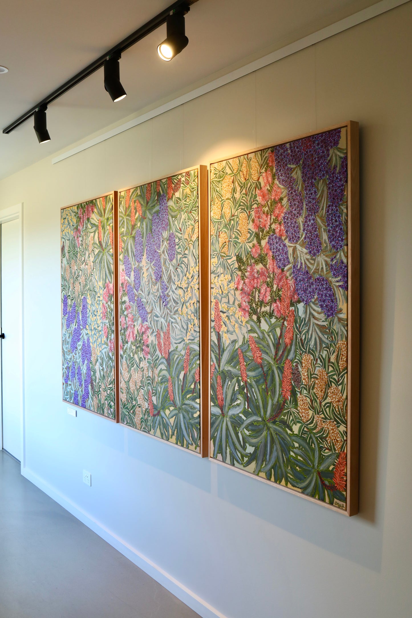 “Down The Garden Path” Original Artwork (Triptych)