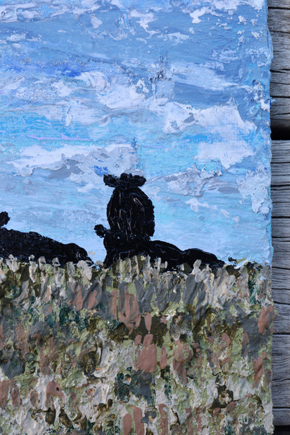 “Cows At Lon” Sky Study - Original Artwork