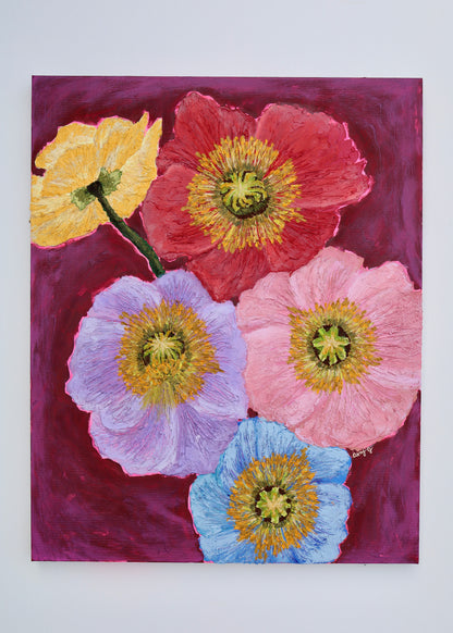 Skateboard « Planche à fleurs »