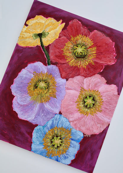 Skateboard « Planche à fleurs »
