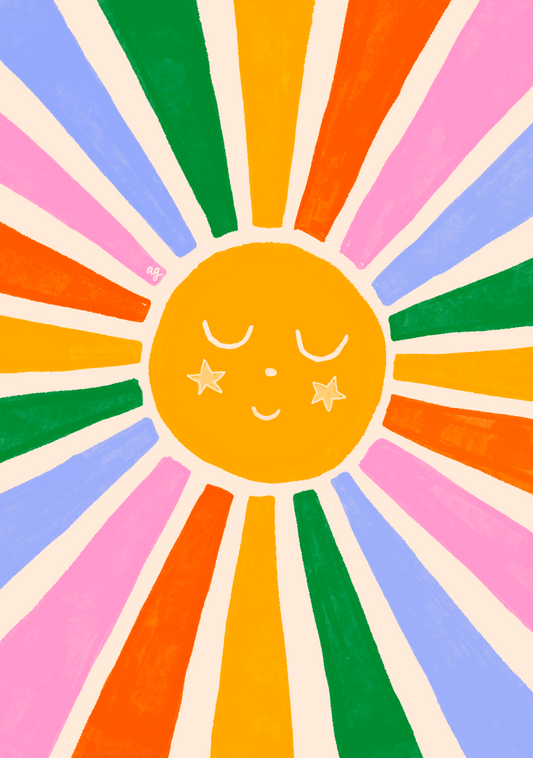“Rainbow Sunbeam” Art Poster