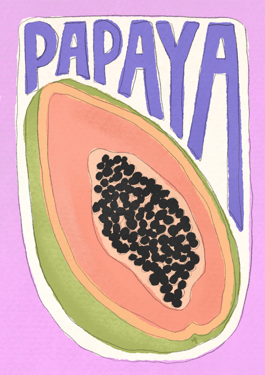 “Papaya” Art Poster