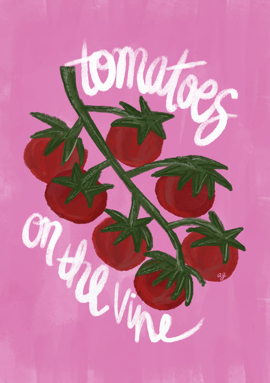 “Tomatoes On The Vine” Art Poster