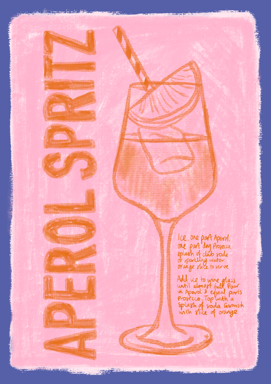 “Aperol Spritz” Art Poster