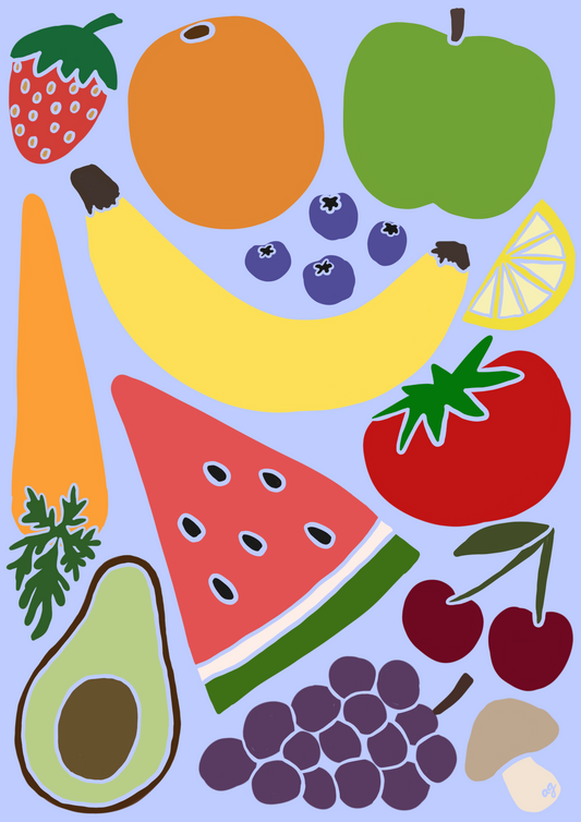 “Produce Market” Art Poster